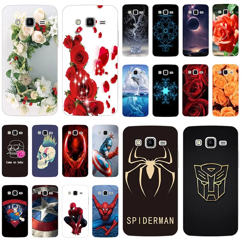 Модный мягкий силиконовый чехол для телефона Samsung Galaxy Grand 2 Duos G7102 G7105 G7106 с рисунком