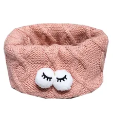 Новинка; зимний шарф для маленьких девочек; Детская шерстяная одежда для мальчиков и девочек; шарфы с круглым вырезом; Детские однотонные шарфы с воротником