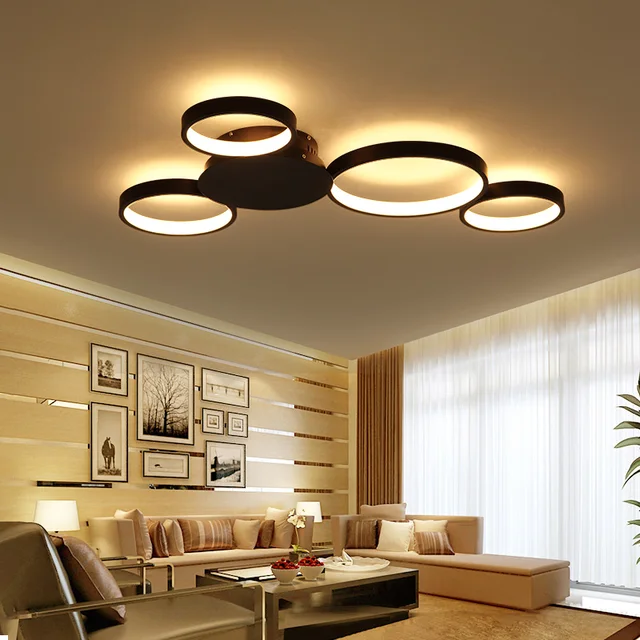 VEIHAO Oberfläche Montiert Moderne Led deckenleuchten Für Wohnzimmer ... VEIHAO Oberfläche Montiert Moderne Led deckenleuchten Für Wohnzimmer ...