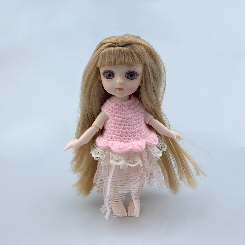 Ручная работа 1/12 bjd кукла игрушка оригинальные девушки принцесса куклы 14 шарнир Bjd кукла игрушка прекрасные дети Рождественский подарок детские игрушки для девочек - Цвет: C