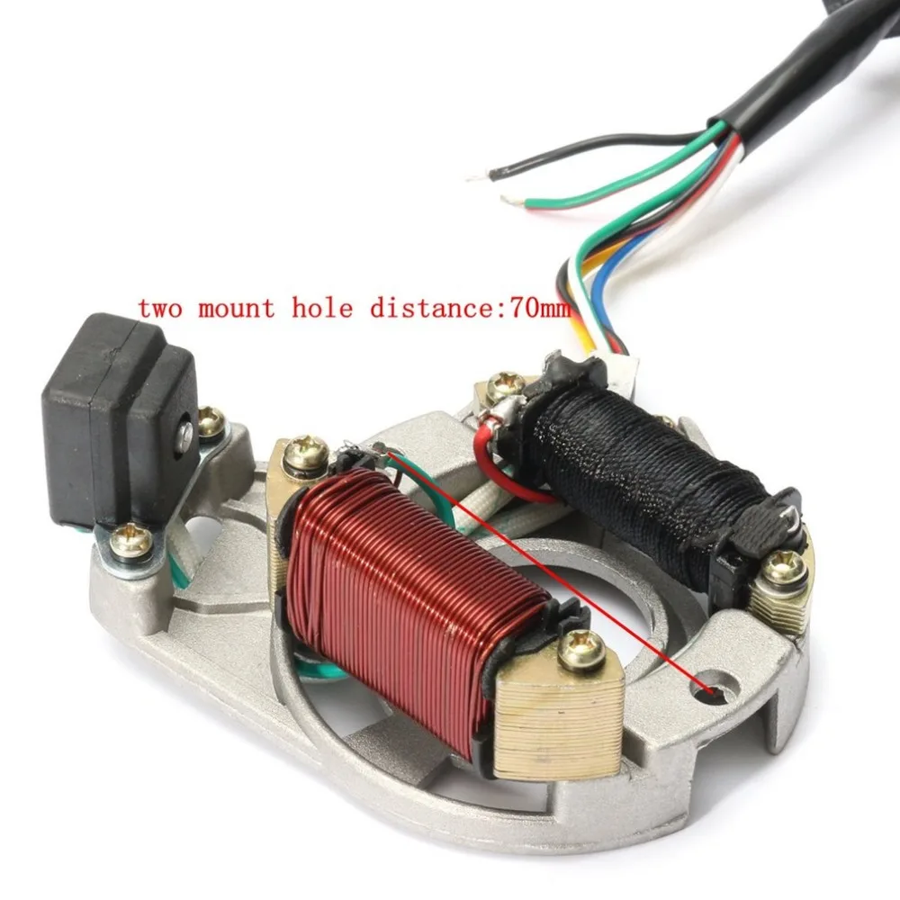Профессиональный Мотоцикл CDI жгуты проводки ткацкий станок зажигания соленоидная катушка выпрямитель для 50cc-125cc PIT Quad Dirt Bike ATV