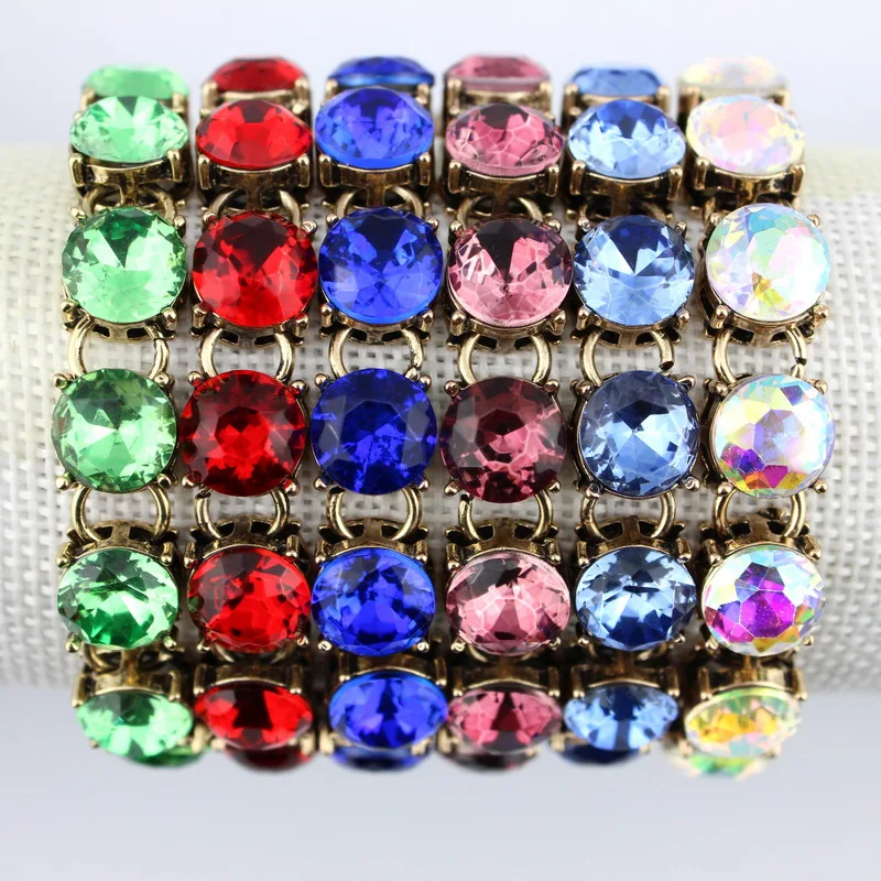 

Fashion Glass Dot Stone Bracelets