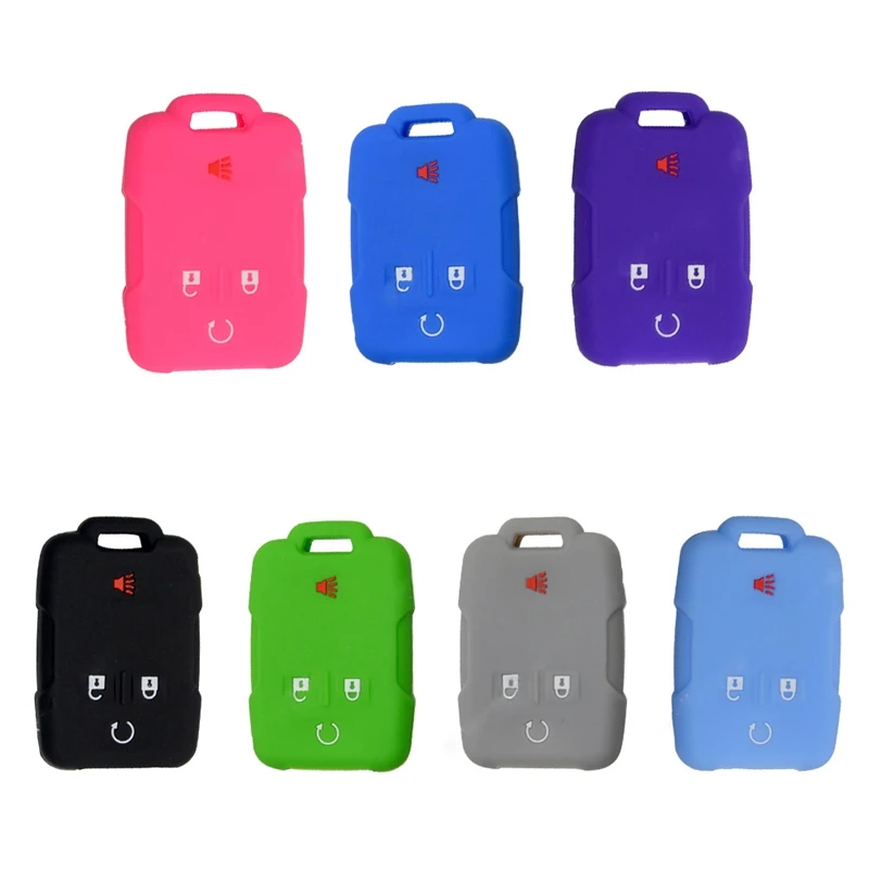 

Silicone 4 Buttons Car Remote Key Fob Cover Case Holder Shell For Chevrolet Key Protect Case