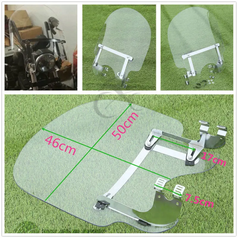 

39mm Clamps Bracket Windscreen Windshield For Harley Davidson Sportster XL 883 1200 XLH Dyna Wide Super Glide Fat Street Bob