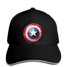 Хип-хоп бейсболки, Camiseta Capitan America Escudo Desgastado Captain AmericaMaglietta snapback