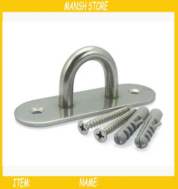 Us 8 99 Big Size Stainless Steel Hook For Light Punch Bag Fan U Shape Hook Cliver For Wall Ceiling 2pcs Lot Free Shipping In Hooks From Home
