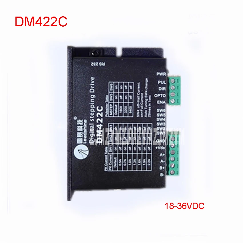 

DM442C Step Driver New DSP Digital 57 Stepper Motor Driver Kit 18-36VDC / 2.2A Motor Driver Subdivision range 200-51200PPR