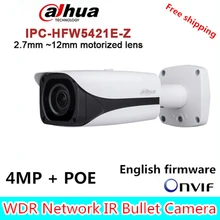 Original Dahua DH-IPC-HFW5421E-Z CCTV IPC 4MP POE HD 2.7mm ~12mm motorized lens WDR Network IR Bullet Camera IPC-HFW5421E-Z