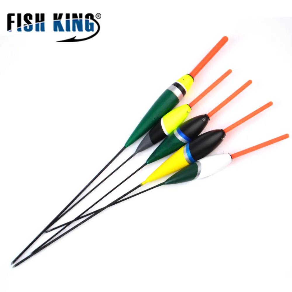 

FISH KING 10PCS/Lot Light Stick Mixed Size Color Bobber Set Buoy Boia Floats Vertical Buoy Carp Fishing Tackle Accessories