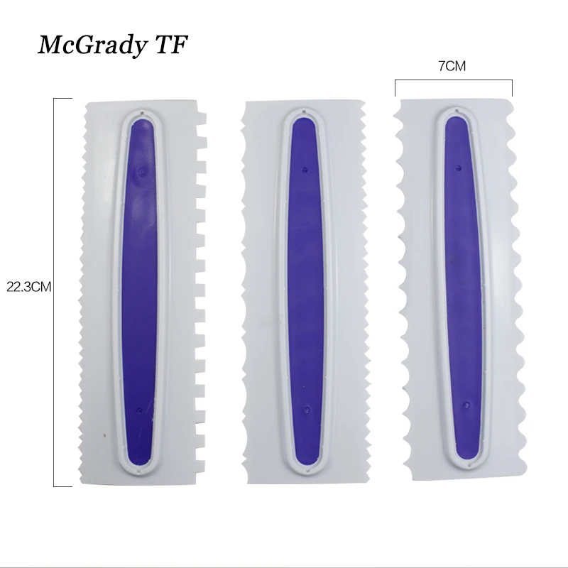 3pcs/set Decorate Smart Icing Comb Set New Pizza Dough Pastry Cake