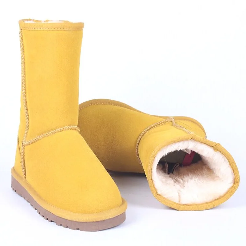 

2019 High Quality Brand women boots winter snow boots genuine cow leather snow boots female botas for footwear zapatos