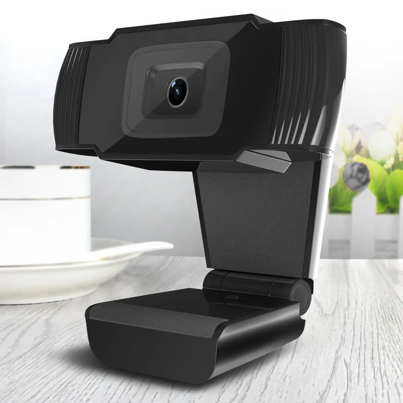 BASIX USB веб-камера высокой четкости веб-камера Встроенный видео с микрофоном клип-на веб-камера для компьютера ПК ноутбук камера для ноутбука - Цвет: Черный