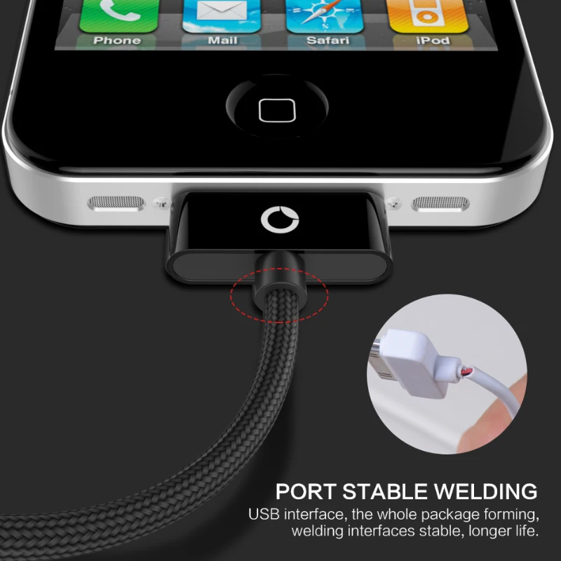 PZOZ for iphone4 cable 30 pin fast charger usb for apple iphone 4s 4 s charging cable cabe touch parts port cord 2m 4se adapter