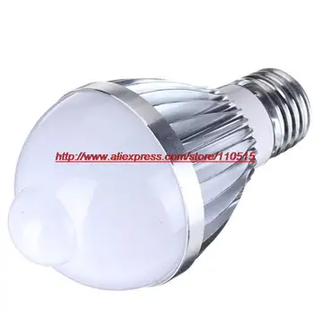 

10pcs Free shipping 5W 7W E27 85-260V LED Infrared Motion Sensor White Light Motion Detector Light