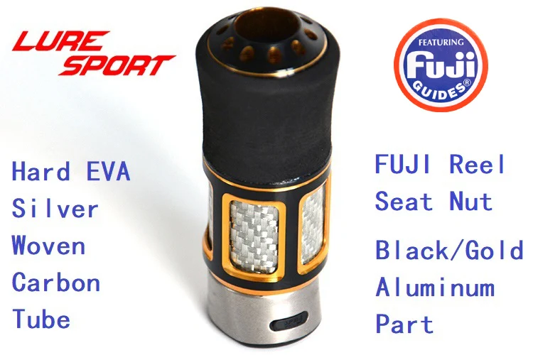 LURESPORT алюминиевая катушка сиденье FUJI гайка тканая углеродная трубка EVA крышка стержень строительный компонент ремонт Удочка DIY аксессуар