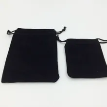 10*12 см 20 штук черный ювелирные изделия Бархат мешки для упаковки подарков ручной DIY женщины Jewellery сумки фланель мешок шнурок сумка