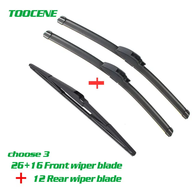Front And Rear Wiper Blades For Toyota Prius 2003 2004 2005 2006 2007