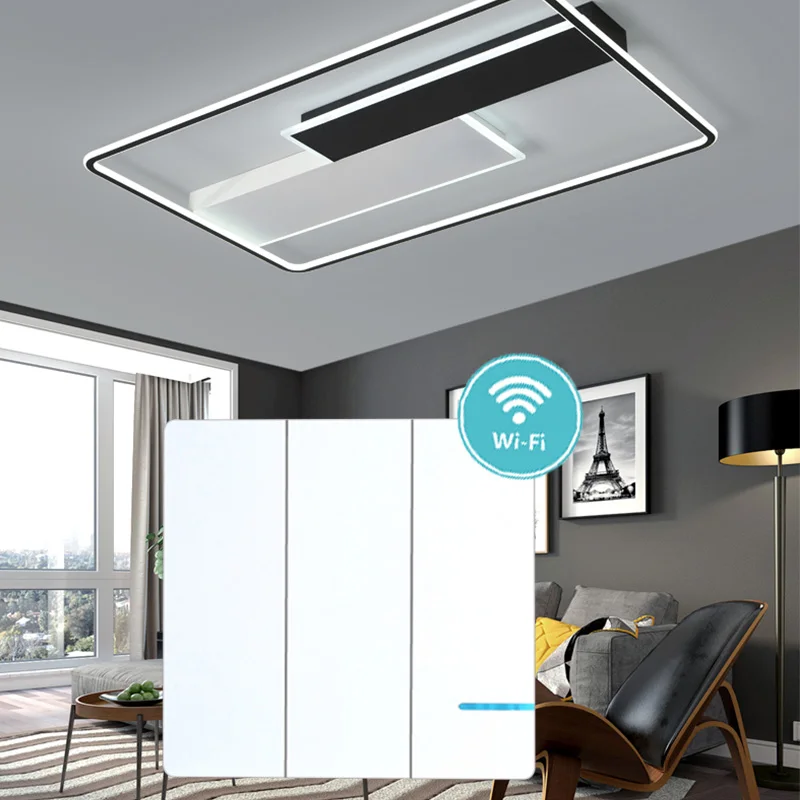 

Control LED Lamp Switch 2-Gang Wireless light220v Switch Remote Switches Wall Waterproof Touch Push Button Switch