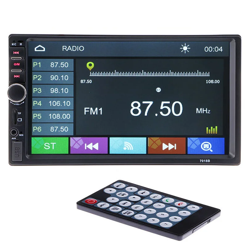 

2 Din Car Multimedia Player 7'' HD Bluetooth Auto Stereo Radio FM MP3 MP4 MP5 Audio Video USB NO DVD Electronics 2din autoradio