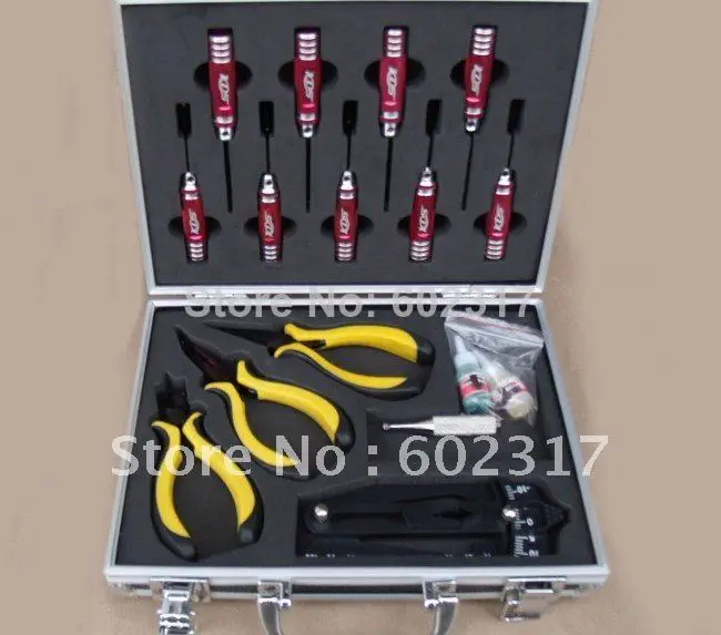 KDS450 KDS 450 3013 RC Helicopter tool sets tools box 17 in 1 combo