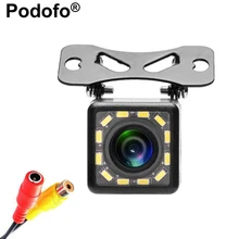 Podofo 12 LED Light Night Vision Car Rear View Camera Universal Backup Parking Camera Waterproof 170 Wide Angle HD Color Image