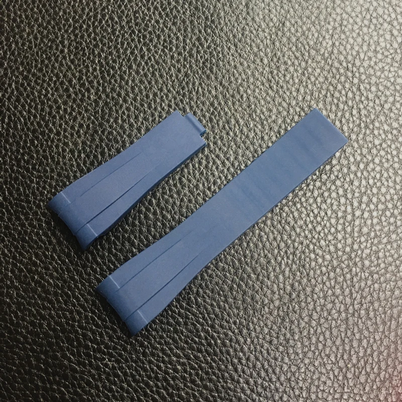 20mm Black Green Blue Orange Curved End Silicone Rubber Watchband For Role strap RX Daytona Submariner GMT explorer 2 Bracelet