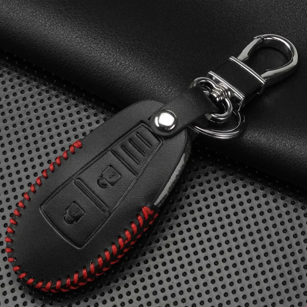 

2 Buttons Leather Remote Car Key Case Cover For Nissan Qashqai J10 J11 X-Trail t31 t32 kicks Tiida Pathfinder Murano Note Juke