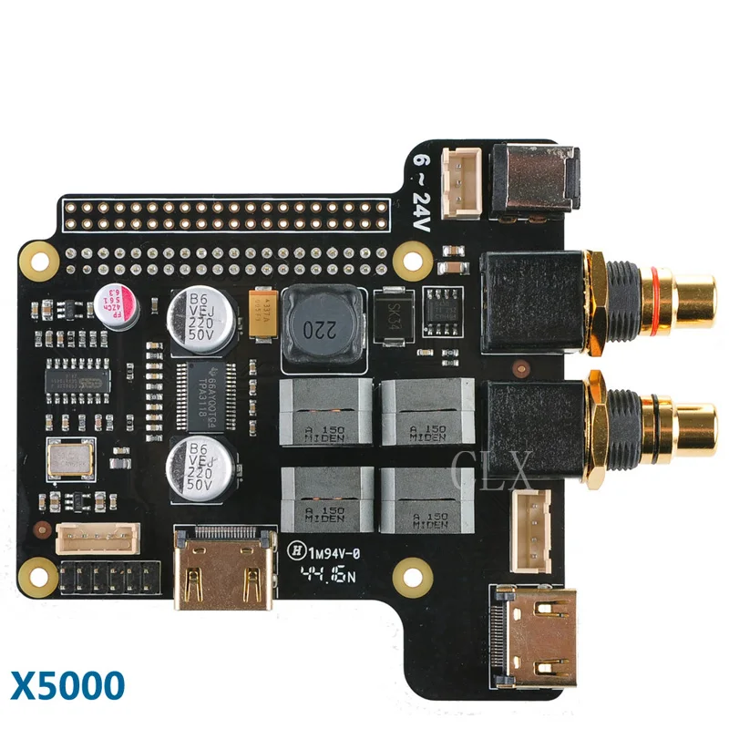 

X5000 ESS Sabre Expansion Board for Raspberry Pi 3 Model B / 2B / B+