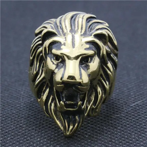 Size 7 to 14 316L Stainless Steel Punk Gothic Cool Lion King Head Hot Ring | Украшения и аксессуары