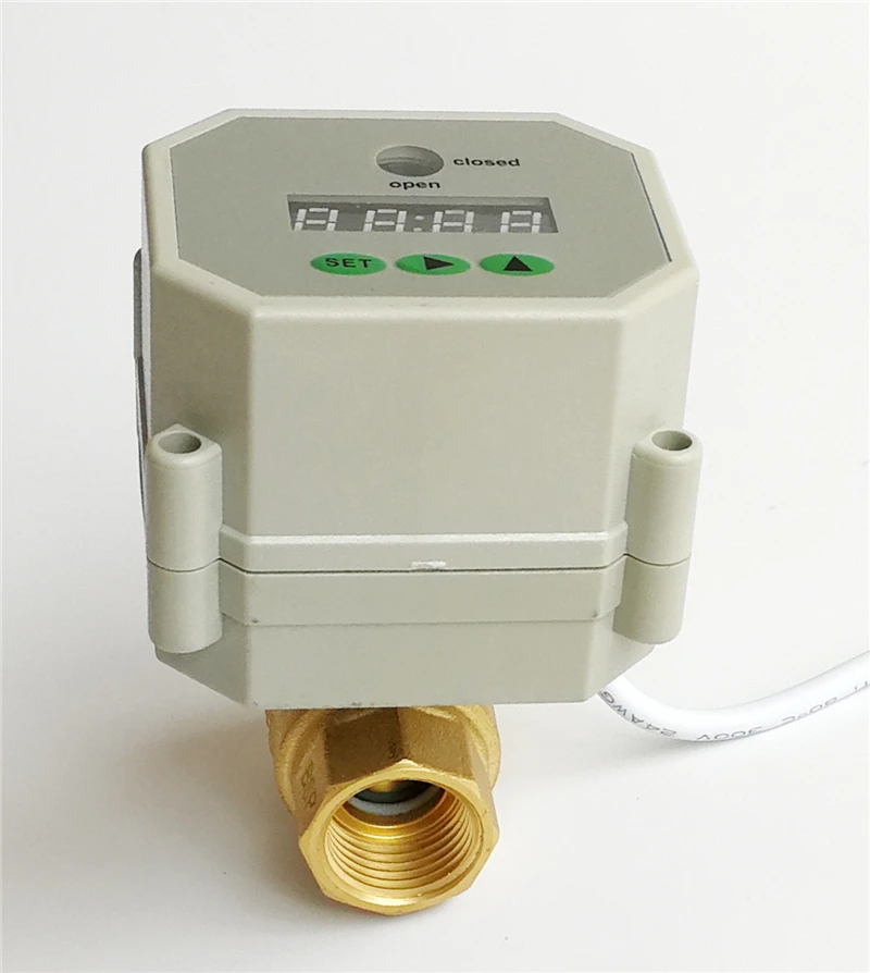 Светодиодный шаровой клапан BSP/NPT 1/2 '' с контролем времени для садового
