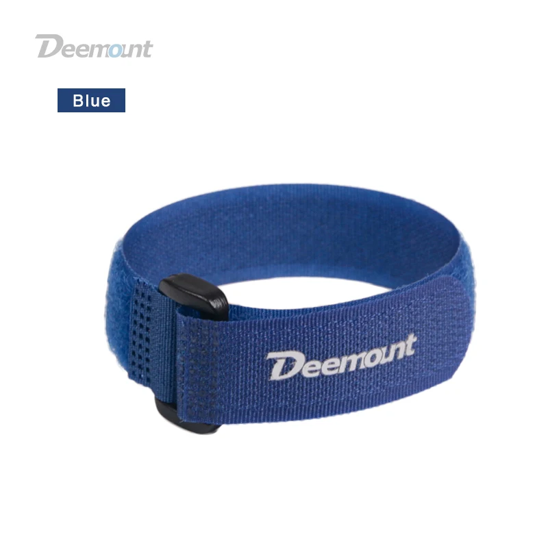 4 шт. Deemount велосипедный нейлоновый крюк/петля лента самоклеющийся ремень велосипедный кабель резьба галстук насос бутылка группа Велоспорт фонарик Bandag - Цвет: Blue