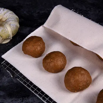 

Thick Fermented Linen Cloth Proofing Dough Bakers Pan Bread Baguette Baking Mat Pastry Baker's Couche Proofing Cloth Baking Tool