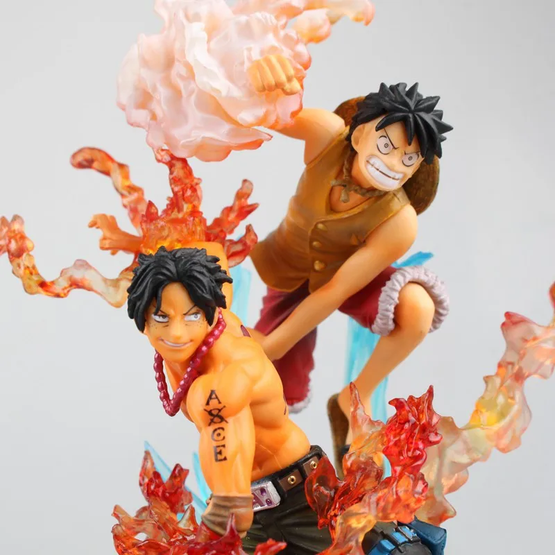 Аниме one piece битва Версия Луффи против Ace ПВХ фигурка игрушки куклы|Игровые