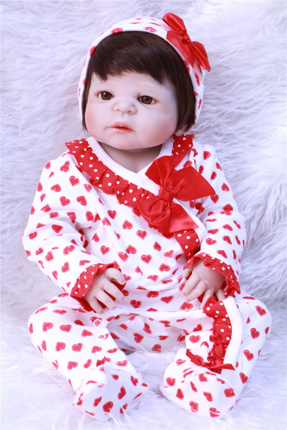 

Lovely NPK girl doll reborn 23" full silicone reborn baby dolls toys fashion BJD princess babies alive doll bebes reborn bonecas