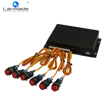 

MPC1005-6 Push button switch 5.1 audio output HD media player multi card usb optical coaxial RS232 video player