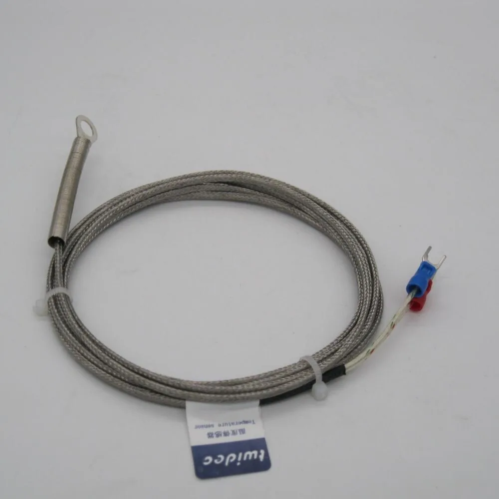 

4-6mm Hole Washer Gasket Type Probe Thermocouple K Temperature Sensor 2M Cable for Industrial Temperature Controller