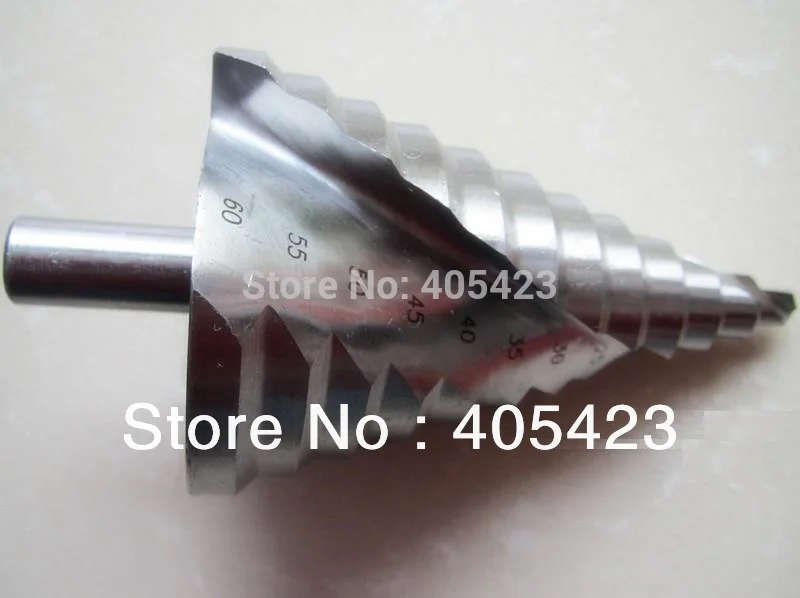 

Free shipping New 1pcs 6-60mm spiral Step Drill Bit Hole Cut Tool Set Top quality hole saw,good quality