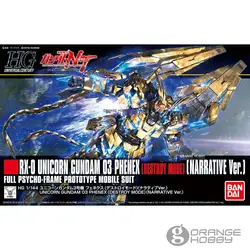 OHS Bandai HGUC 213 1/144 RX-0 единорог Gundam 03 Phenex Destory режим повествования Ver. Мобильный костюм сборки модель Наборы