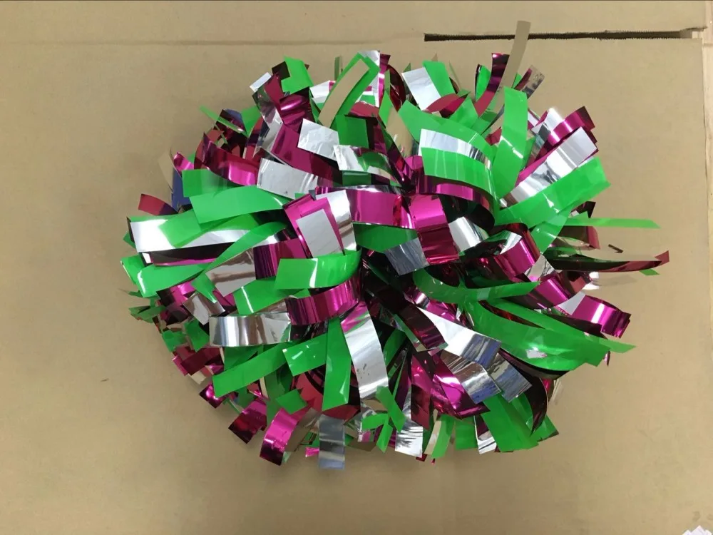 Cheerleader Pom Poms 3 4 X 6 Metallic Gold Holographic Metallic White Fire 3 Colors Mixed Poms Cheerleading Pom Poms Cheerleading Pompom Pom Aliexpress
