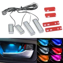 Luce ambientale Atmosfera HA CONDOTTO La Luce Auto Interni Ciotola Porta Interna maniglia Bracciolo Luce di Portello di Automobile Interno di Luce Decorativa Della Lampada