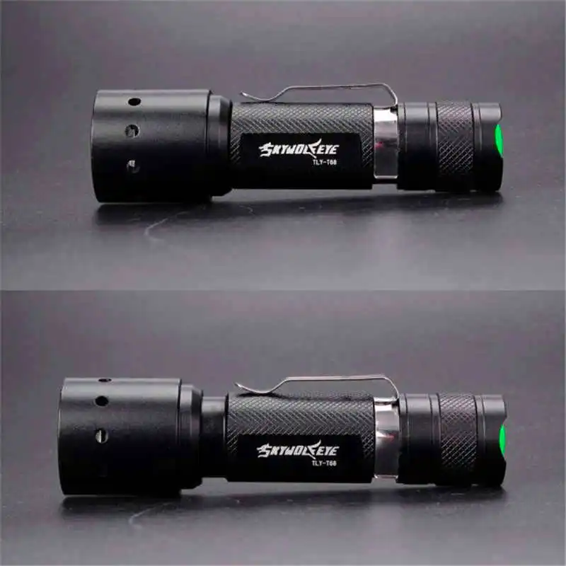 3500LM 18650 XML T6 LED Zoomable Bronze Flashlight Torch Lamp lampada led powerful led flashlight torch flashlight t6 #4S4 (4)
