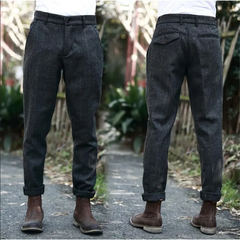 plaid jeans mens