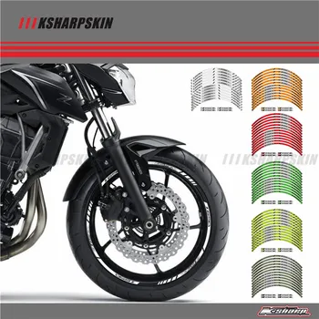 

Motorcycle Wheel Rim Decals Wheel Reflective Stickers Stripes For Kawasaki Z650