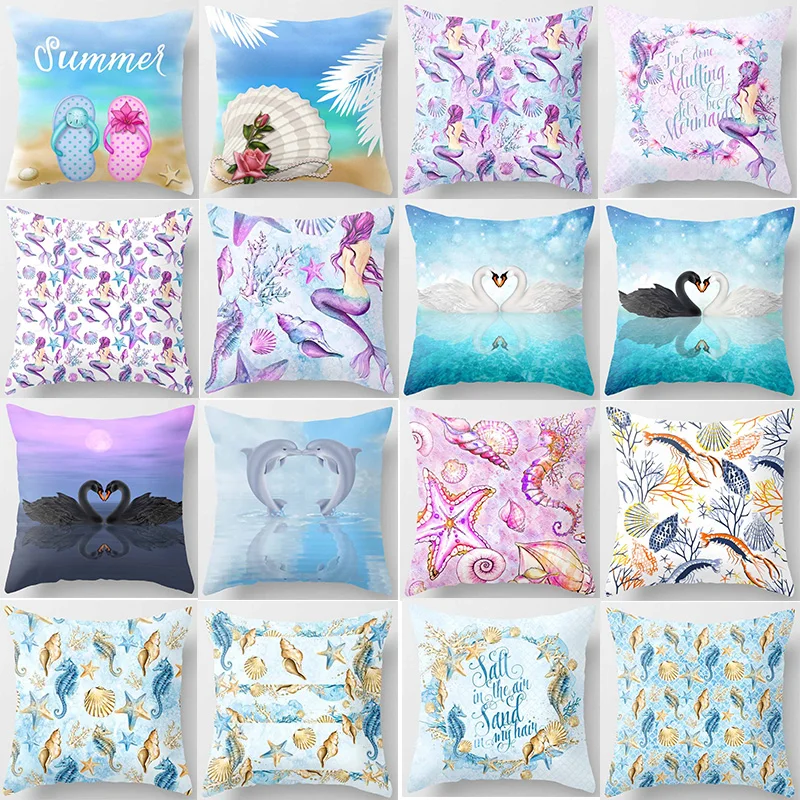 mermaid pillow covers