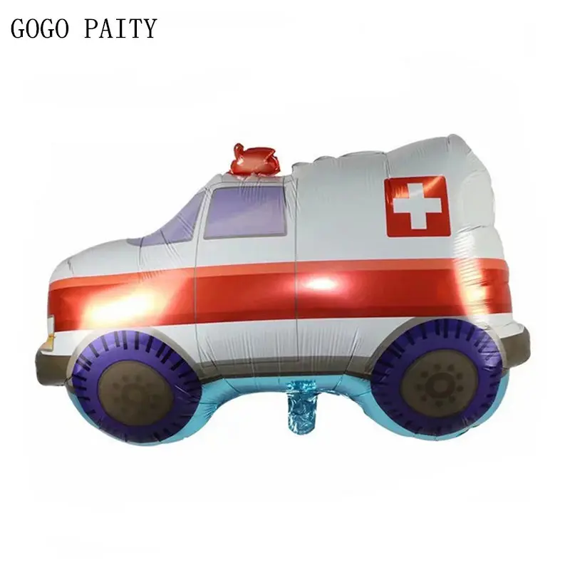 

GOGO PAITY New Ambulance Model Aluminum Balloons Transportation Decoration Balloons High Quality