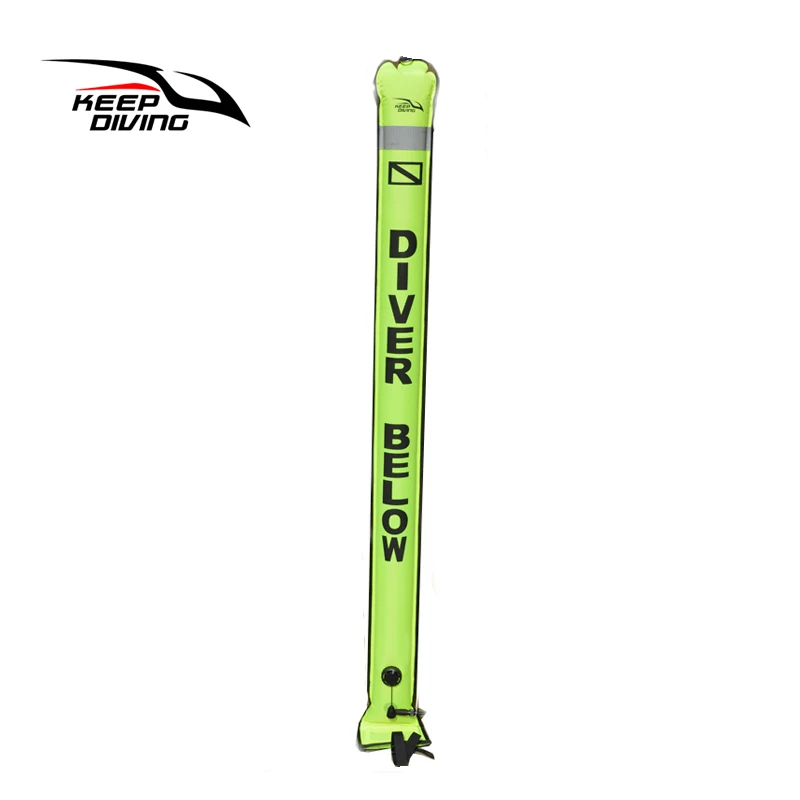 High Quality Scuba Diving Inflatable Safety Sausage Diver Below. Be