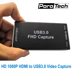 USB3.0 Карта видеозахвата VC30 1080 P 60FPS HDMI к USB3.0 видеозахвата игры потоковое поток трансляции Windows Linux IOS