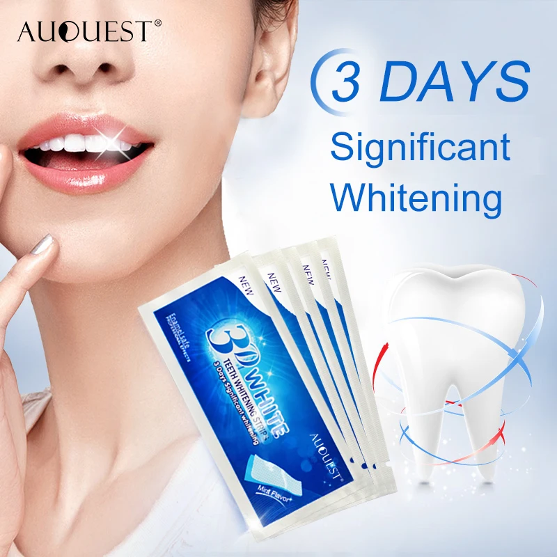 AuQuest 3D 7 шт. белый гель Отбеливание зубов полоски для зубов, зубная набор отбеливание зубов белее полоски первой необходимости оральное отбеливание зубов