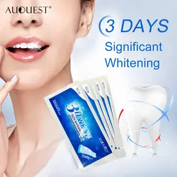 AuQuest 3D 7 шт белый гель Отбеливание зубов полоски для зубов, зубная Комплект отбеливание зубов белые полоски Essentials устные отбеливание зубов