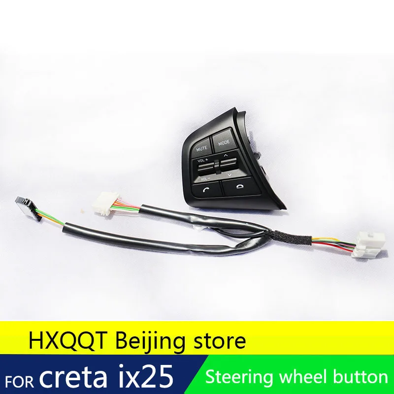 for Steering Wheel For Hyundai ix25 creta 2.0 1.6 Buttons Bluetooth Phone Cruise Control Remote Control button left music button